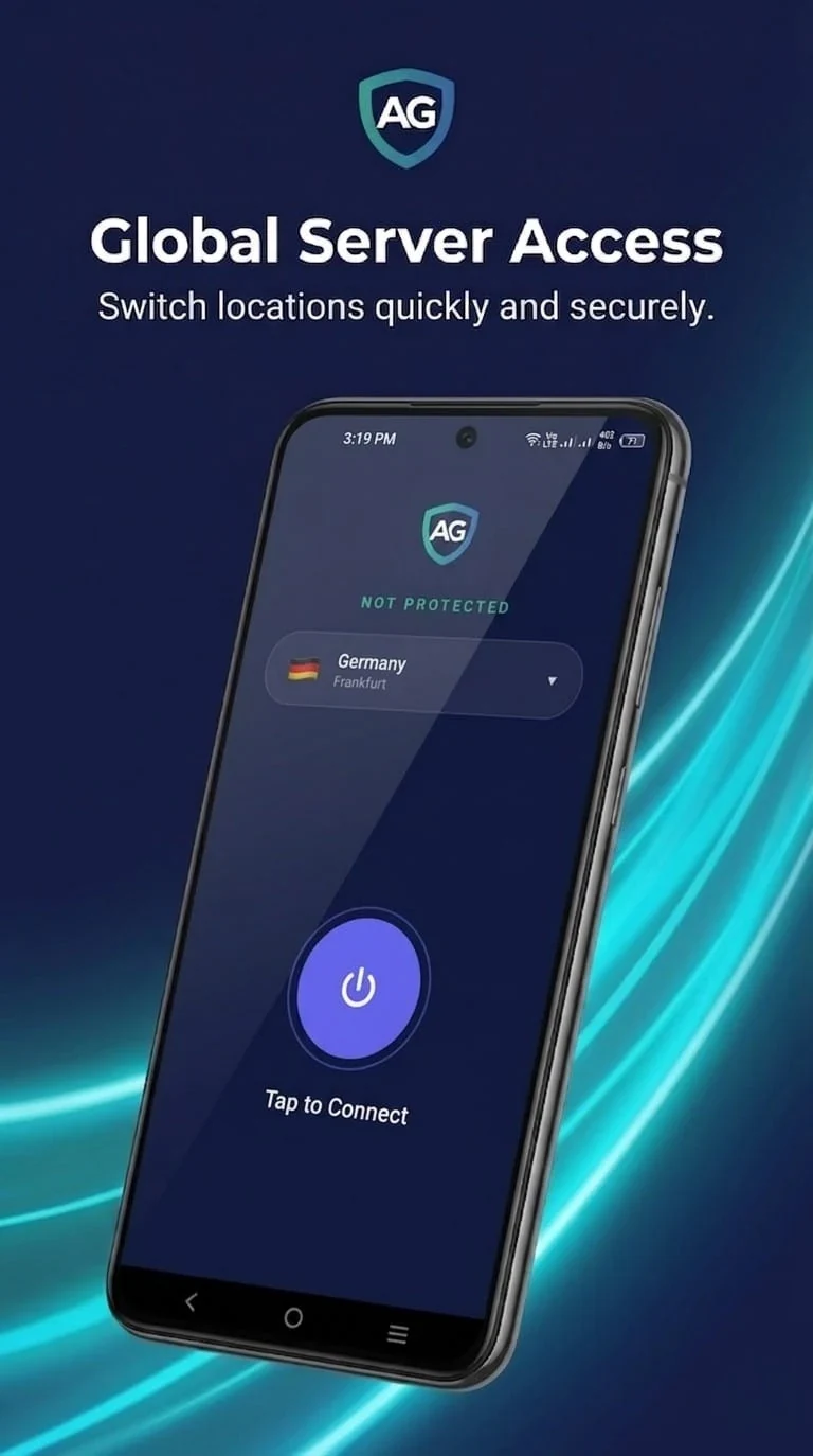 AuroGuard VPN 全球服务器位置选择